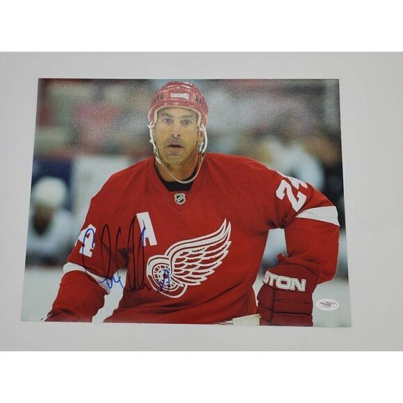Chris Chelios Signed Photo 11X14 Detroit Red Wings JSA COA - Picture 2 of 5